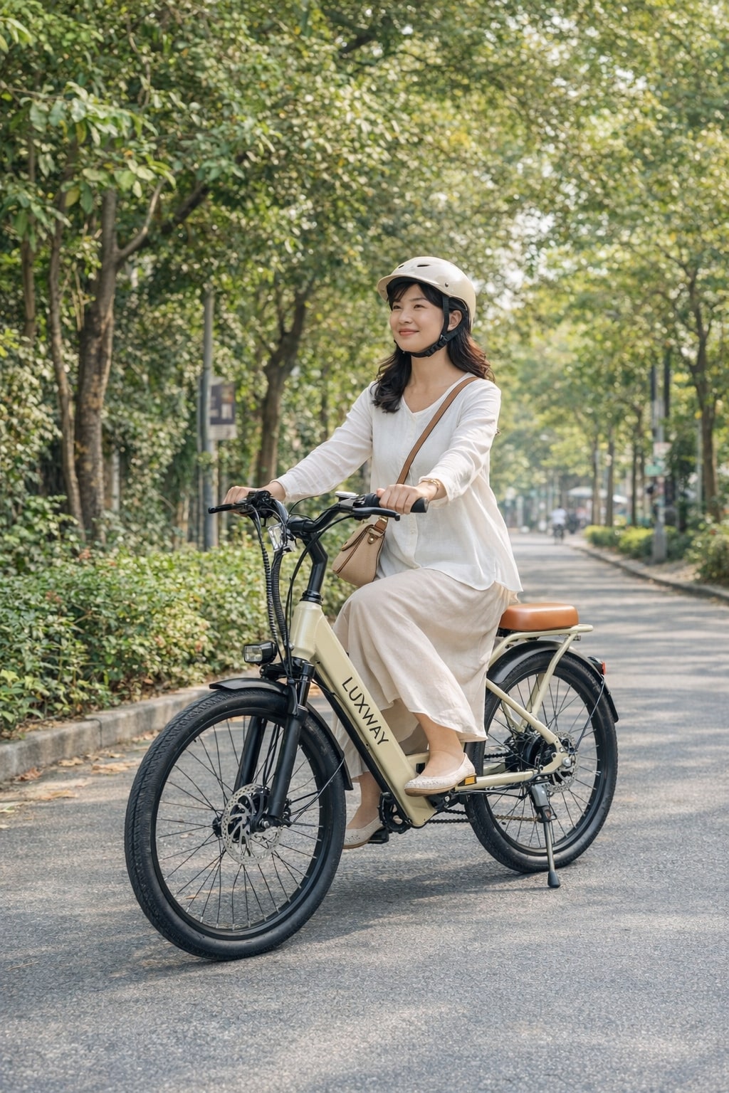 Xe đạp điện trợ lực luxway sup-08 cho nữ và học sinh